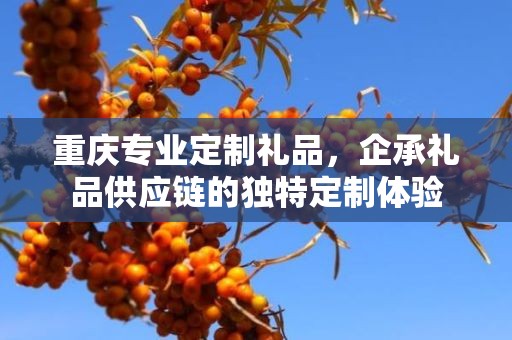 重庆专业定制礼品，企承礼品供应链的独特定制体验